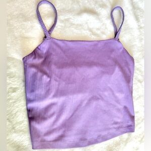 Girlfriend Collective Violet RIB Devon Compressive Cami Top Purple Size XS